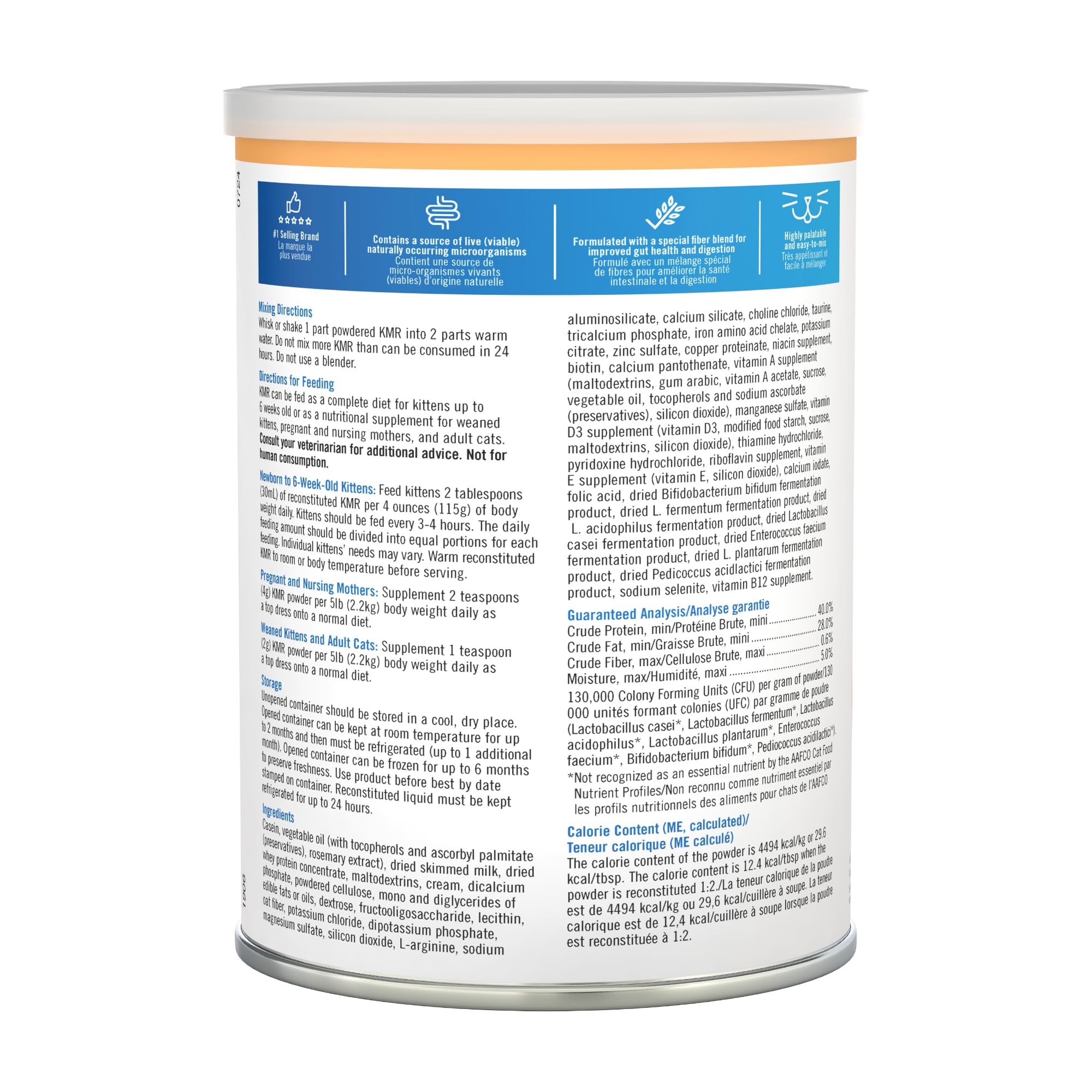 PetAg primer plano de ingredientes prebióticos y probióticos protectores