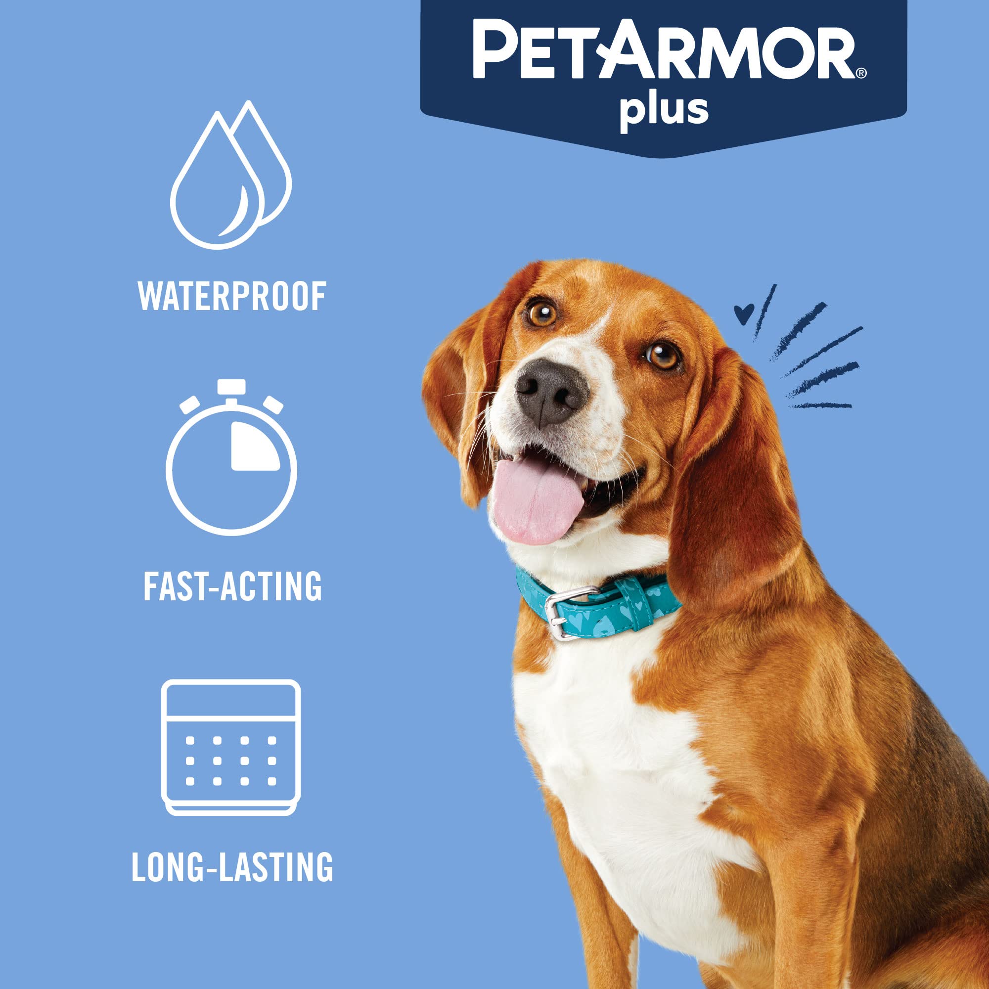 PetArmor before and after flea control showing fewer parasites