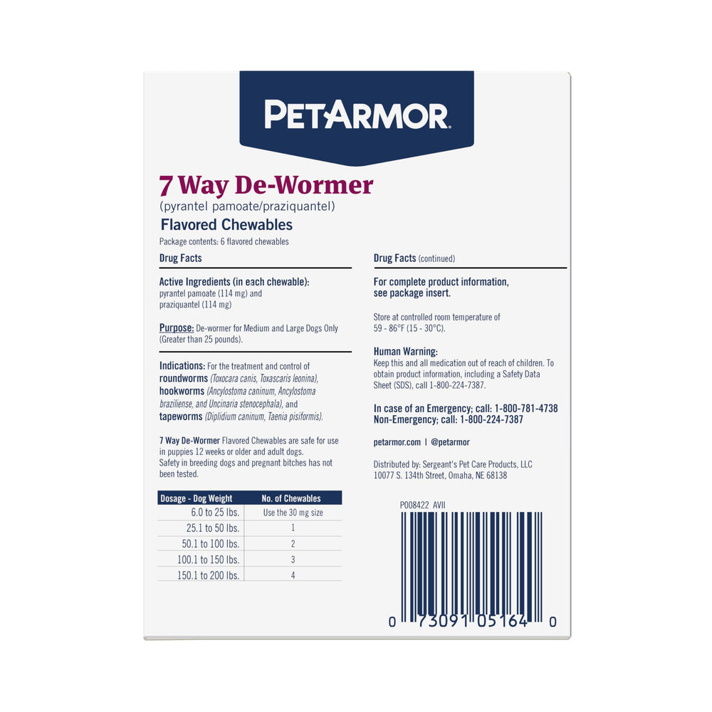 PetArmor caja abierta con las dos tabletas en su interior visible