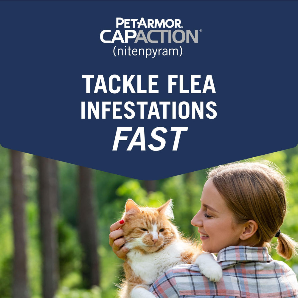 PetArmor CAPACTION tablet in hand ready for dosing showing simple administration