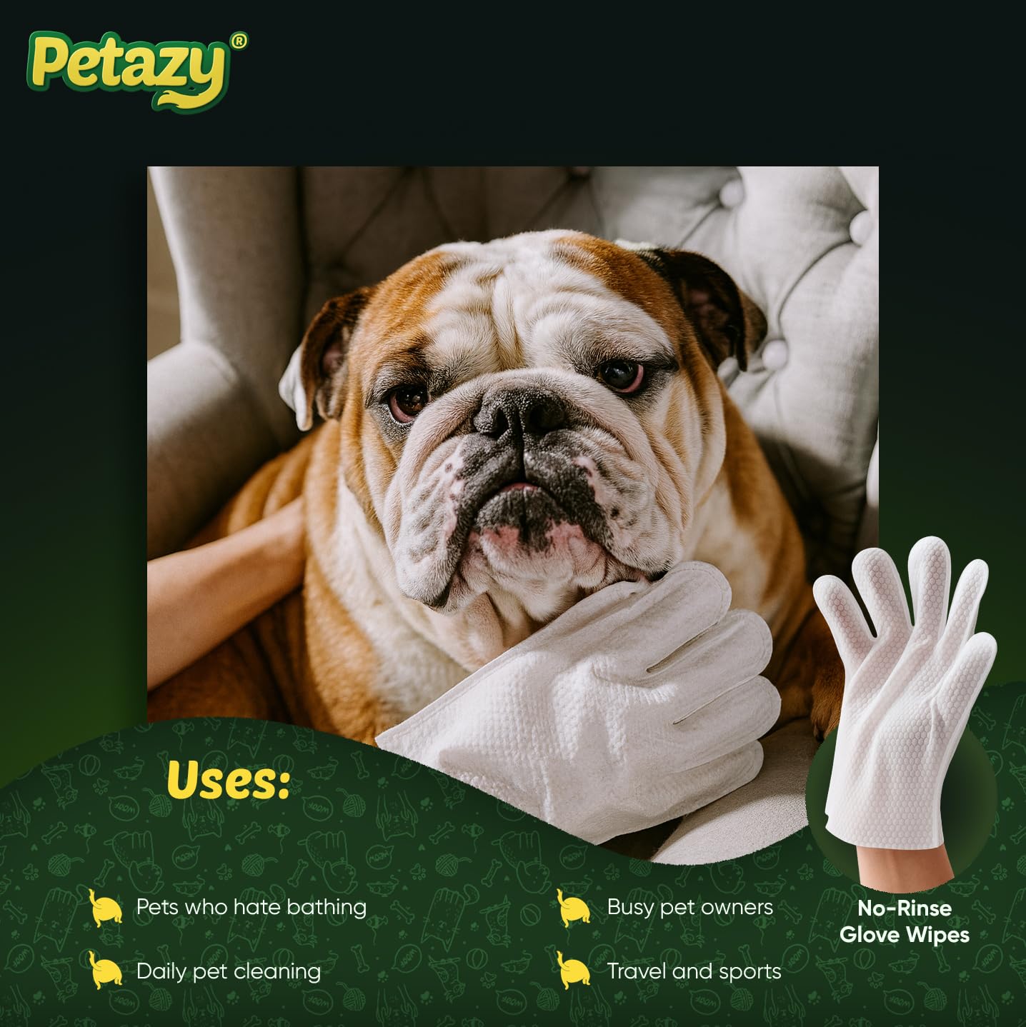 Petazy kit de viaje en portavasos de coche, limpieza en paseo o viaje
