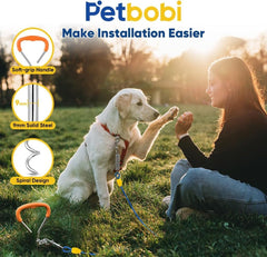 Petbobi detail of 360-degree rotating clip reducing cable tangles
