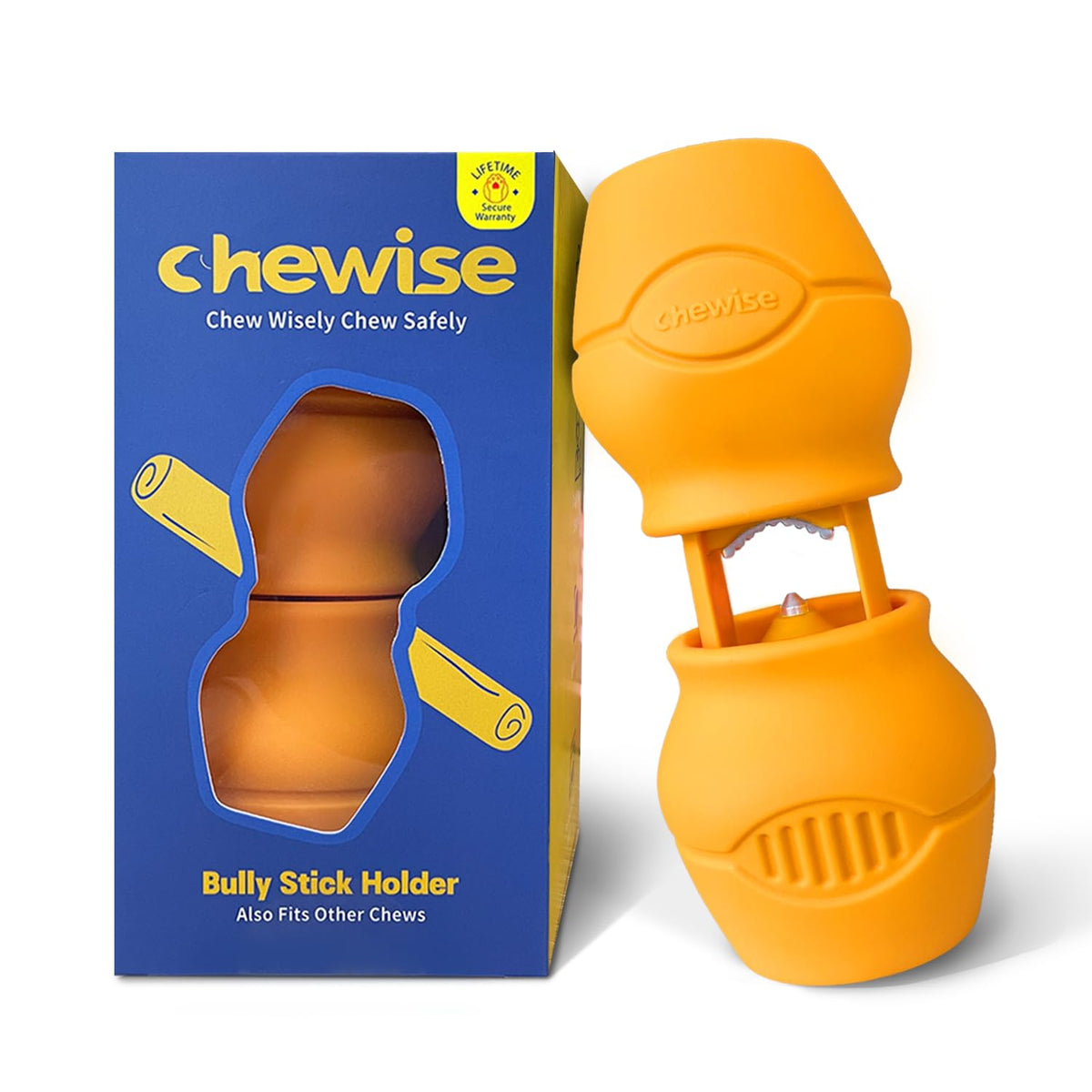 PetClan Chewise frontal mostrando su base estable y cierre seguro