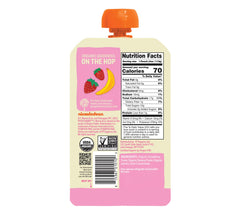 Pumpkin Tree Peter Rabbit Organics textura del puré en primer plano con apariencia natural