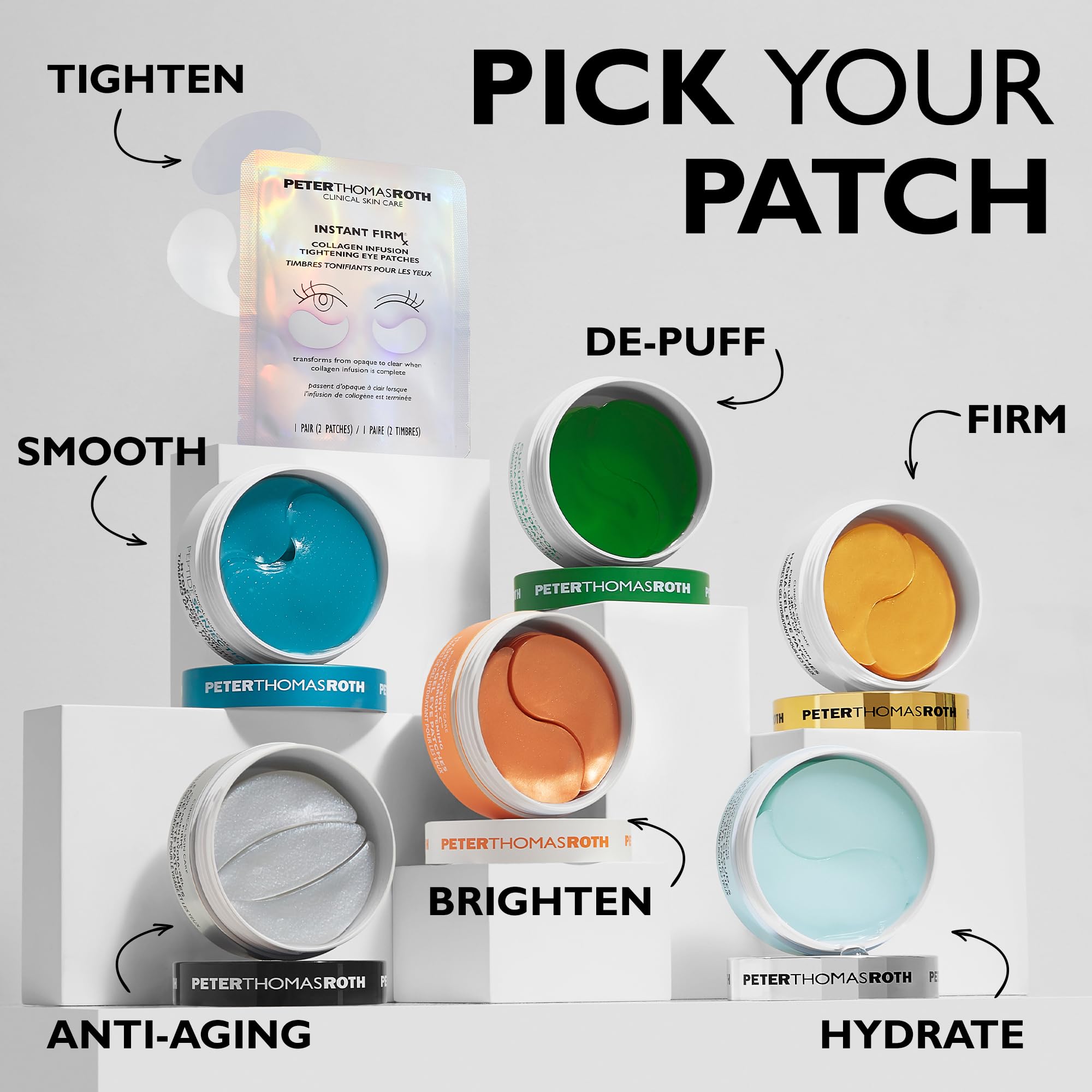 Peter Thomas Roth ambiente de rutina facial, resultado de aspecto descansado