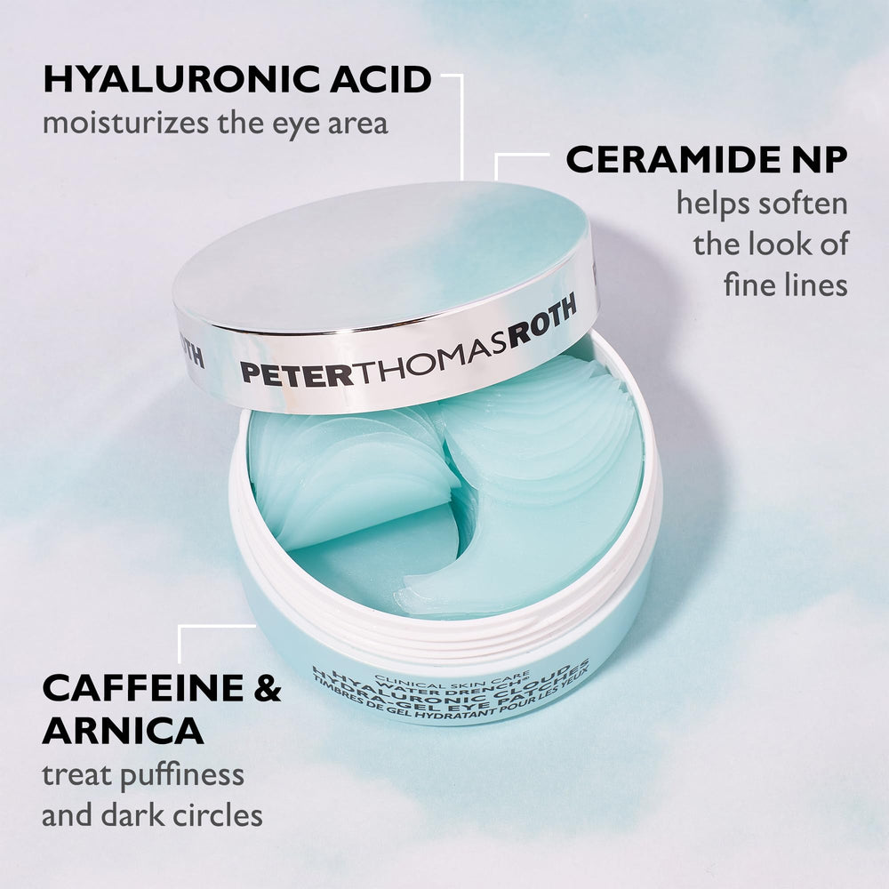Peter Thomas Roth etiqueta con ingredientes, destaca ceramida y ácido hialurónico