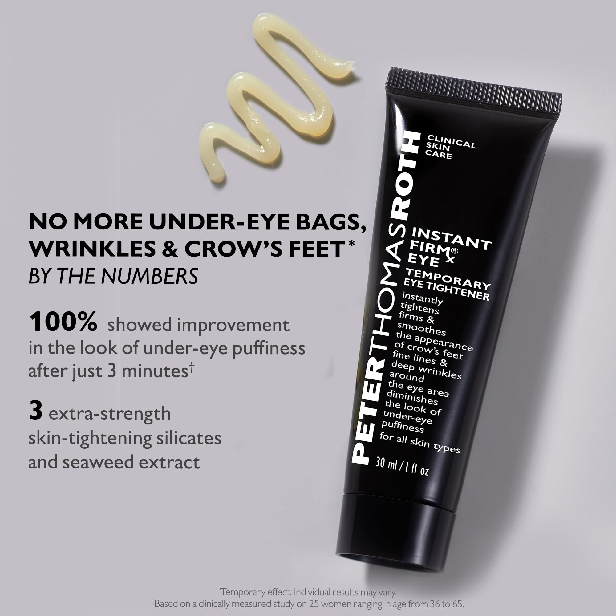 Peter Thomas Roth imagen antes y después mostrando reducción visible temporal
