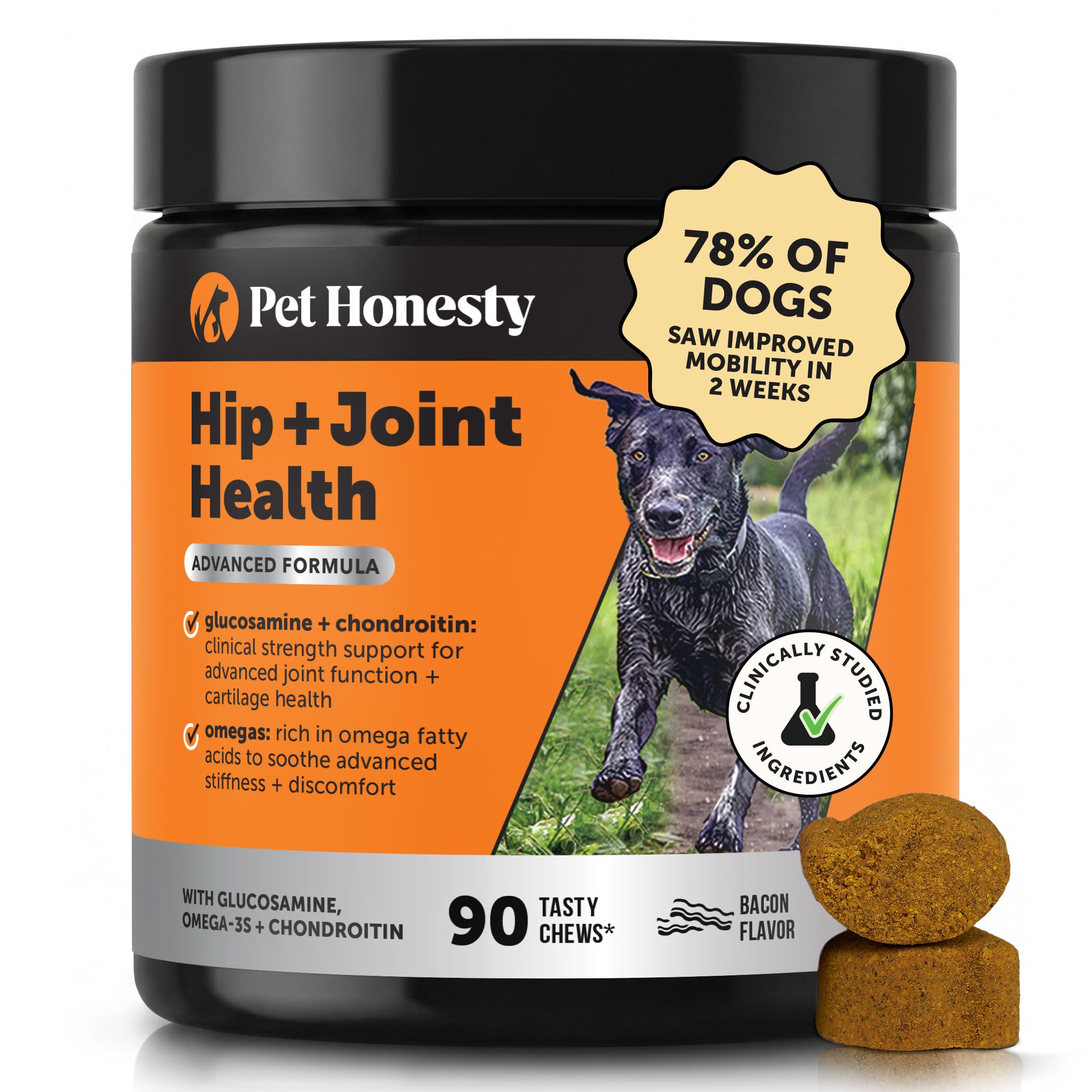 Pet Honesty envase frontal 90 ct, muestra confianza y dosificación clara