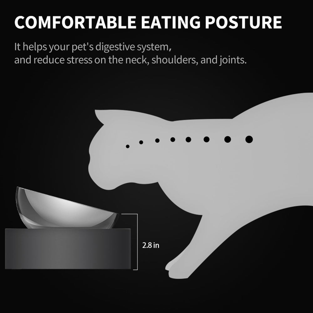 PETKIT comedero en uso por un gato comiendo cómodamente