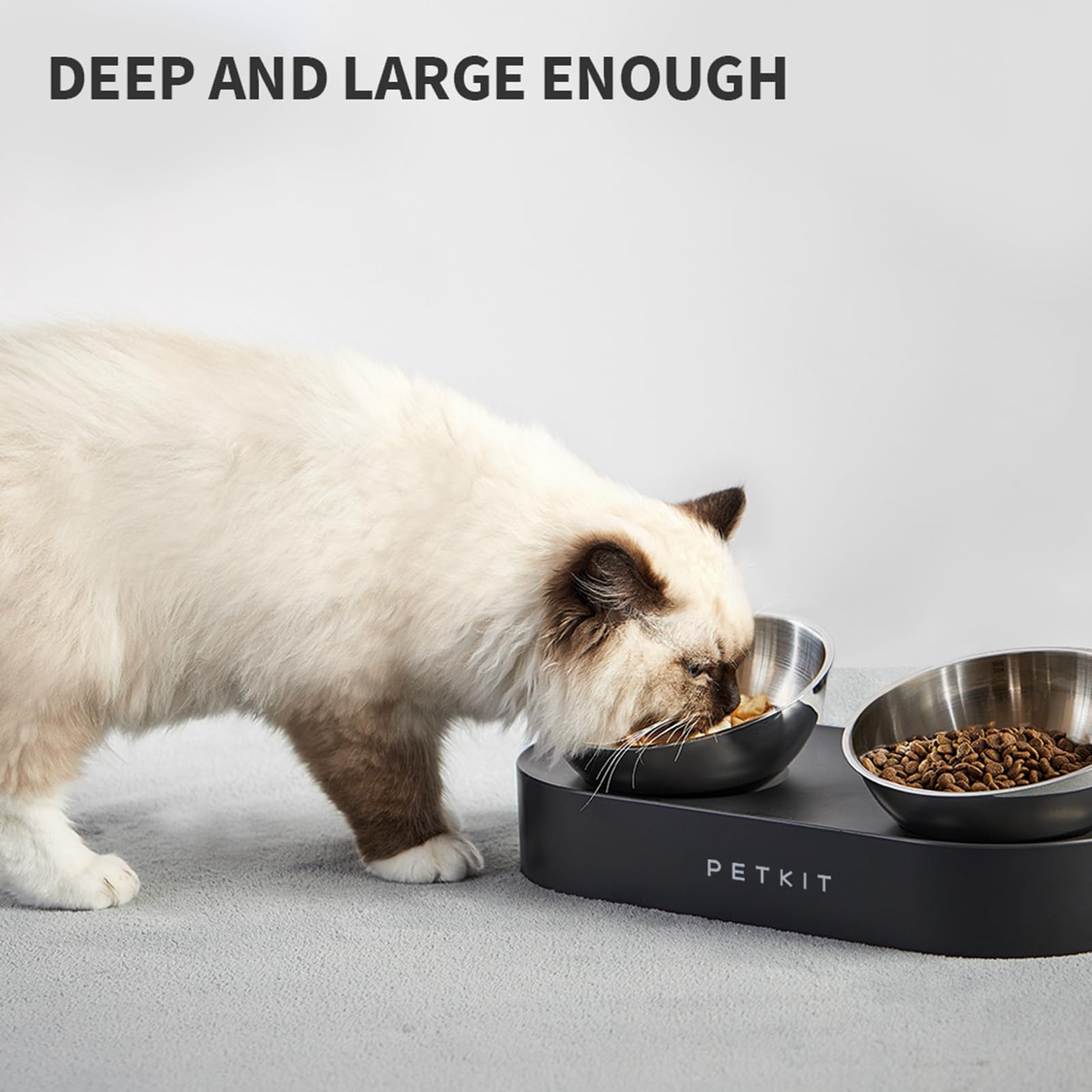 PETKIT comedero en ambiente doméstico manteniendo suelos limpios