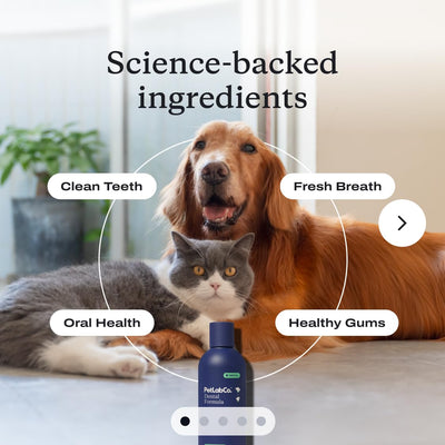 PetLab Co. detalle de textura del líquido que facilita mezcla