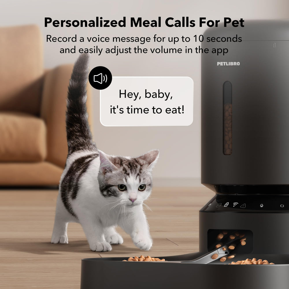 PETLIBRO mobile app schedule screen demonstrating remote control benefit