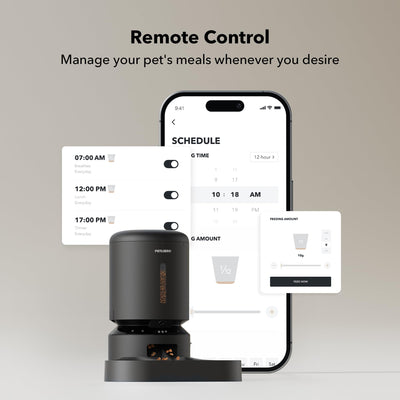 PETLIBRO rear panel ports and microSD slot for local storage and connectivity