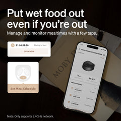 PETLIBRO comedero en uso con gato, alimentación segura y ordenada