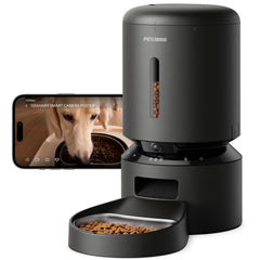 PETLIBRO front view showing compact feeder and sealed hopper for fresher kibble