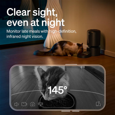 PETLIBRO night vision screenshot showing pet visible in low light