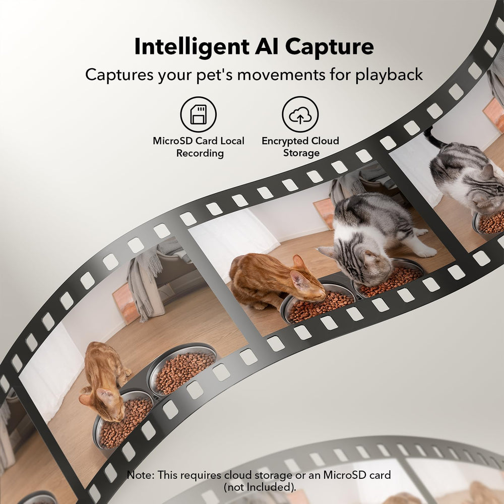 PETLIBRO two-way audio in use with owner speaking to pet for reassurance