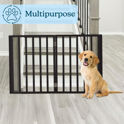 PETMAKER gate placed at top of stairs demonstrating stair protection benefit