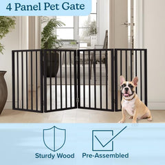PETMAKER gate in hallway blocking small dog for safe room separation benefit