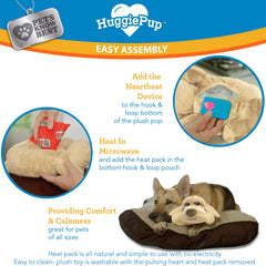 Pets Know Best HuggiePup bolsa térmica reutilizable insertada para calor