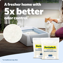 PetSafe primer plano de textura de cristales de sílice con alta absorción