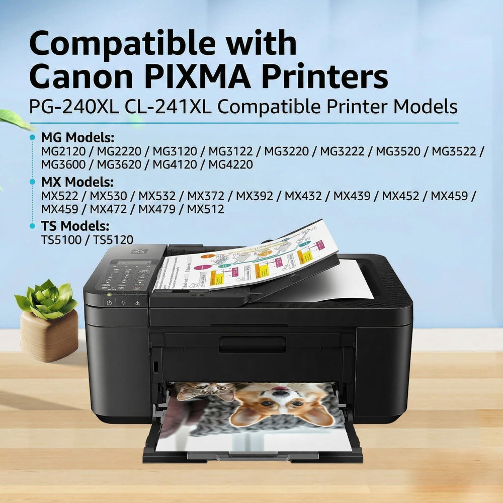 PFKink cartucho negro PG-240XL detalle del cabezal para impresión nítida