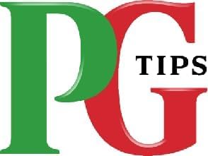 PG Tips empaque lateral con dimensiones y fácil almacenamiento