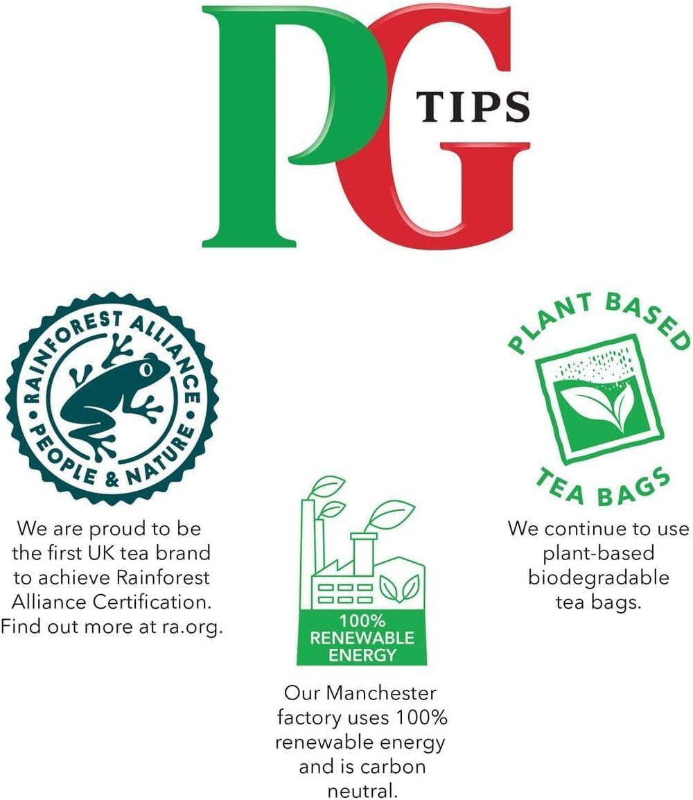 PG Tips uso en oficina para reuniones y reposición conveniente