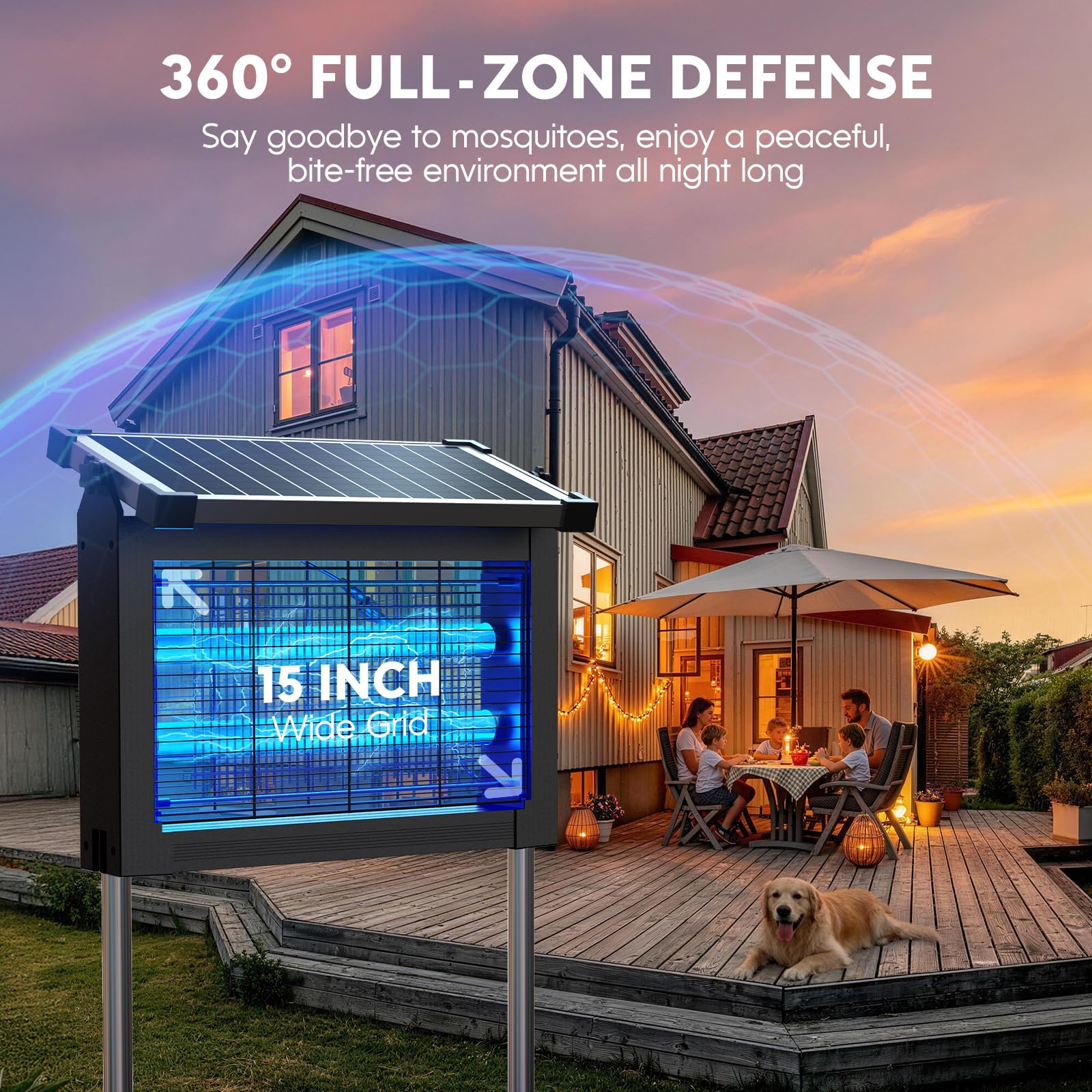 PhatroyYee night operation lit attracting insects and improving outdoor comfort benefit