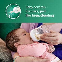 Philips Avent wide neck close-up for easy filling and thorough cleaning benefits