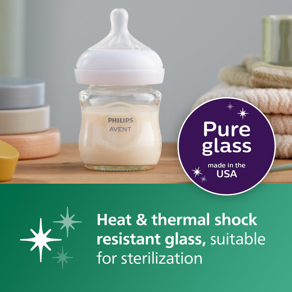 Philips Avent Natural Response nipple close-up showing breastlike shape and controlled flow