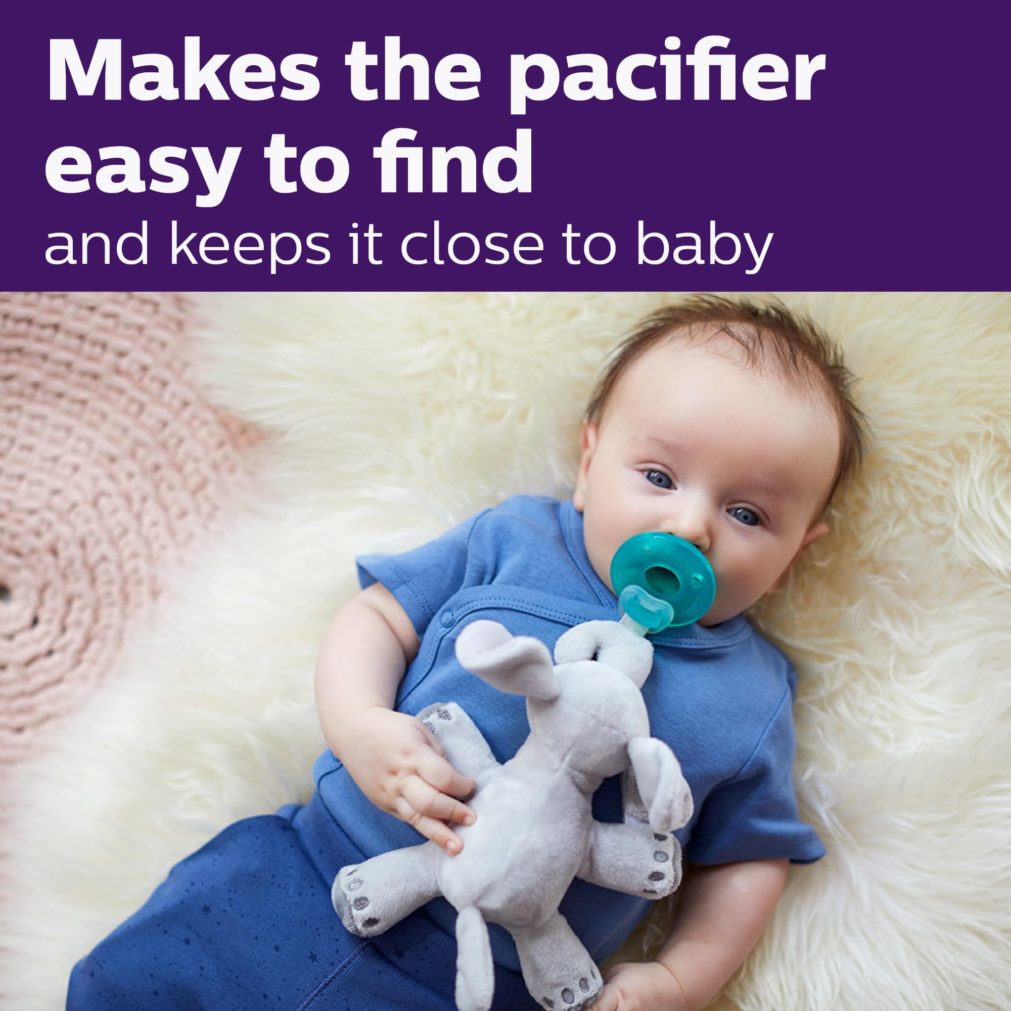 Philips Avent textura del peluche cerca para mostrar suavidad y confort