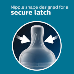 Philips Avent wide neck bottle open for easy cleaning and quick access to interior surfaces