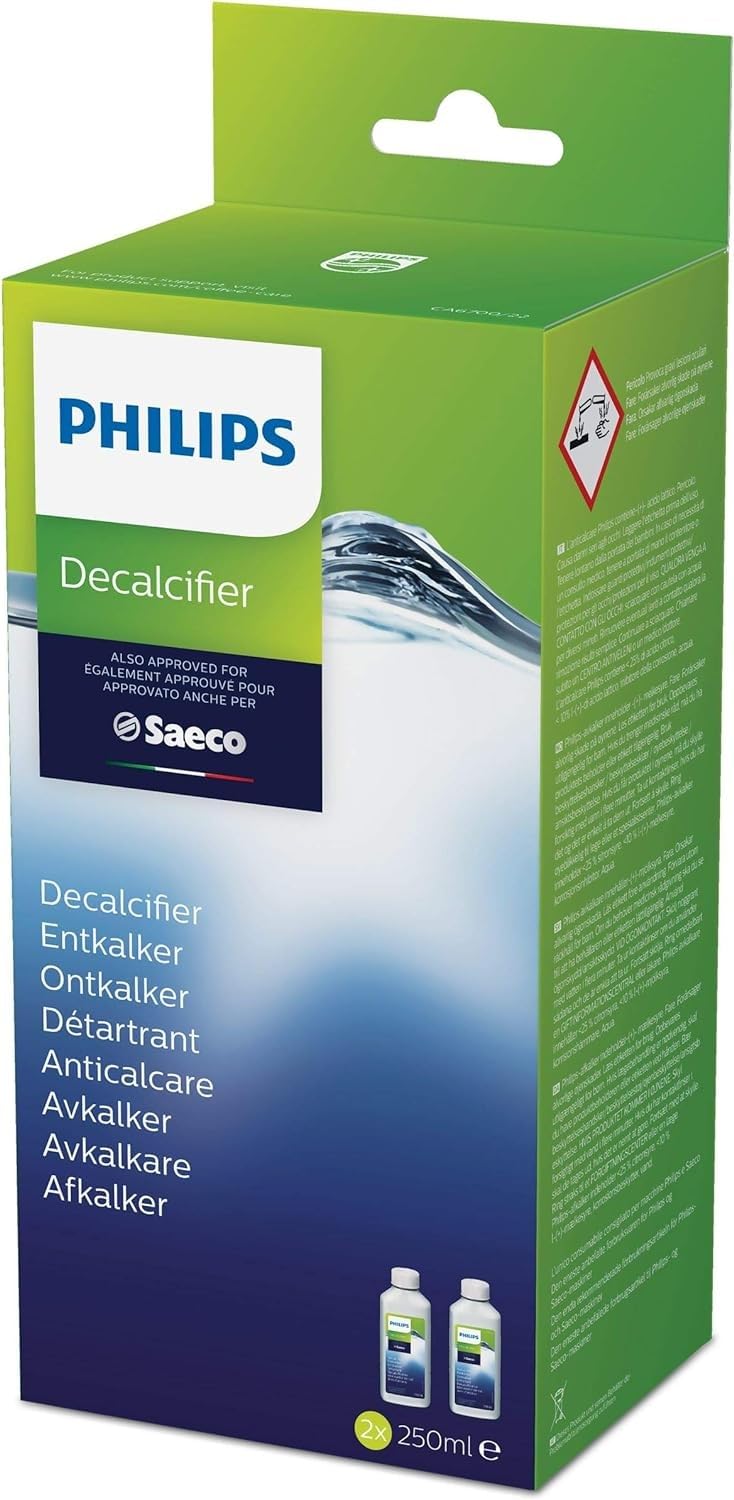 PHILIPS botella con rótulo visible mostrando instrucciones y compatibilidad