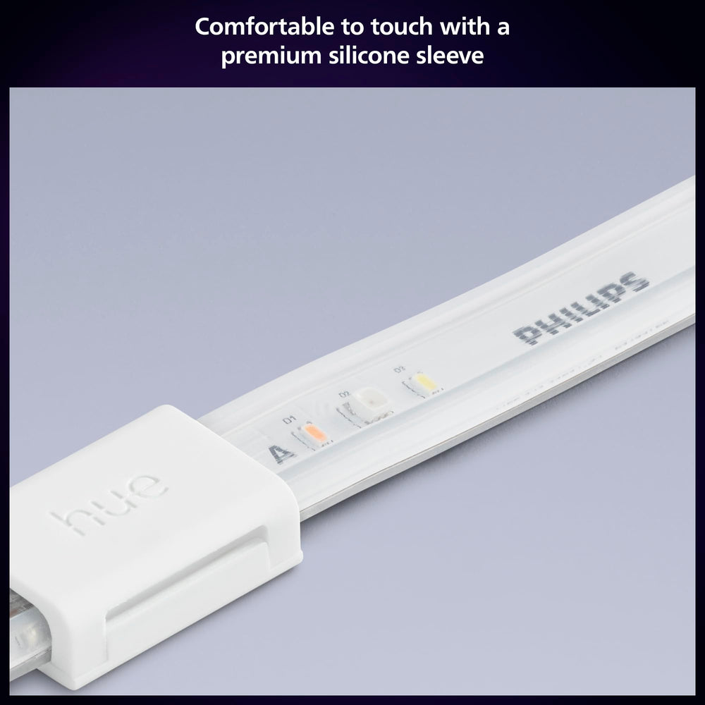 Power plug and connection of Philips Hue Solo showing easy plug-and-play convenience