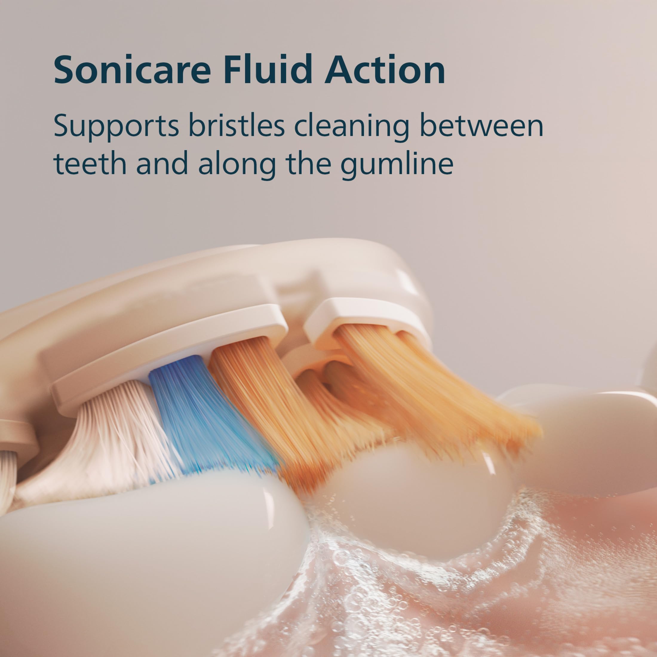 Philips Sonicare handle pressure sensor lighting to protect gums when brushing too hard