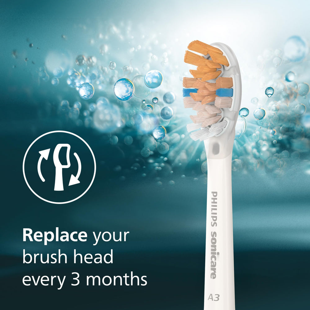 Philips Sonicare pack de dos cabezales blanco para reemplazo fácil