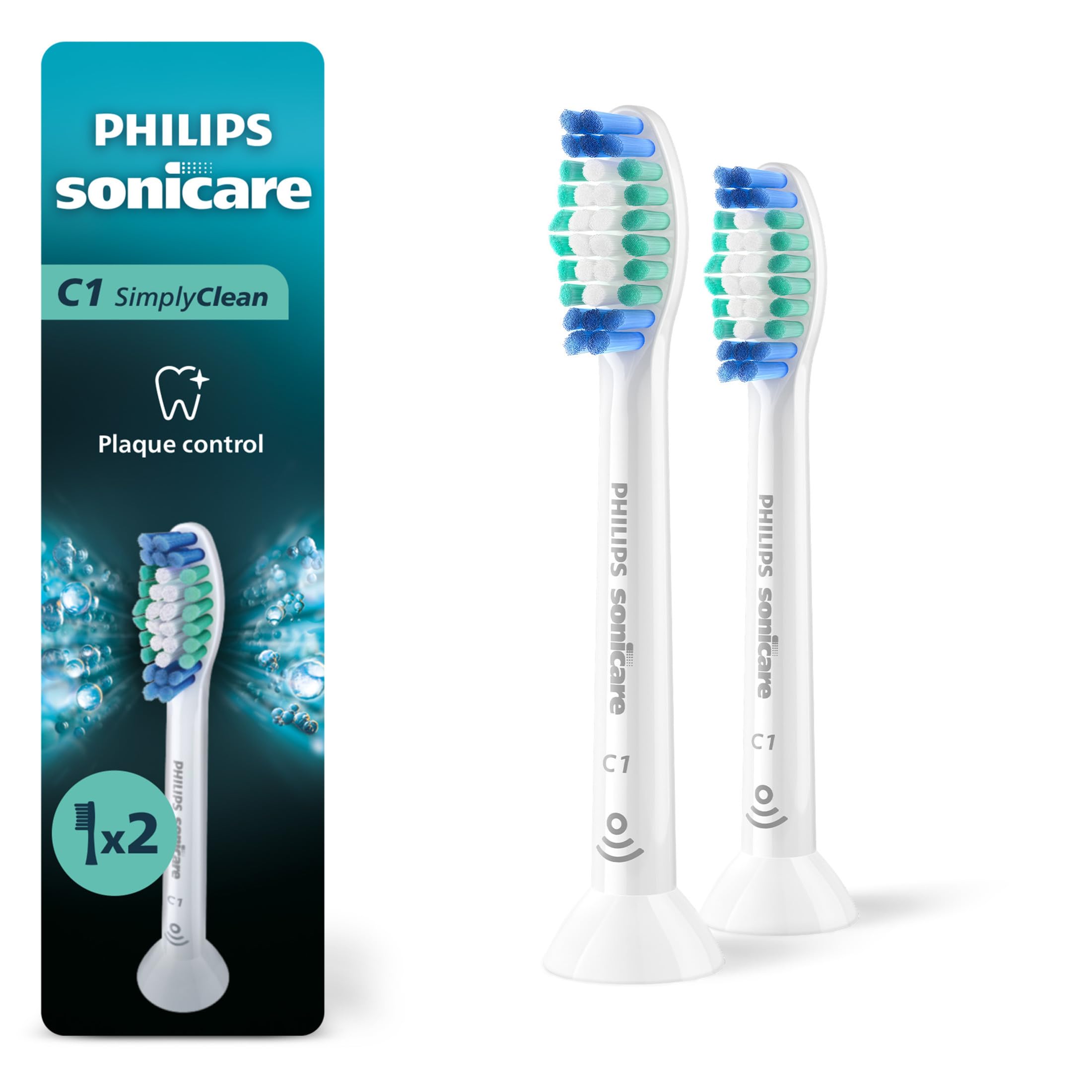 Philips Sonicare vista frontal del empaque que muestra pack y ahorro