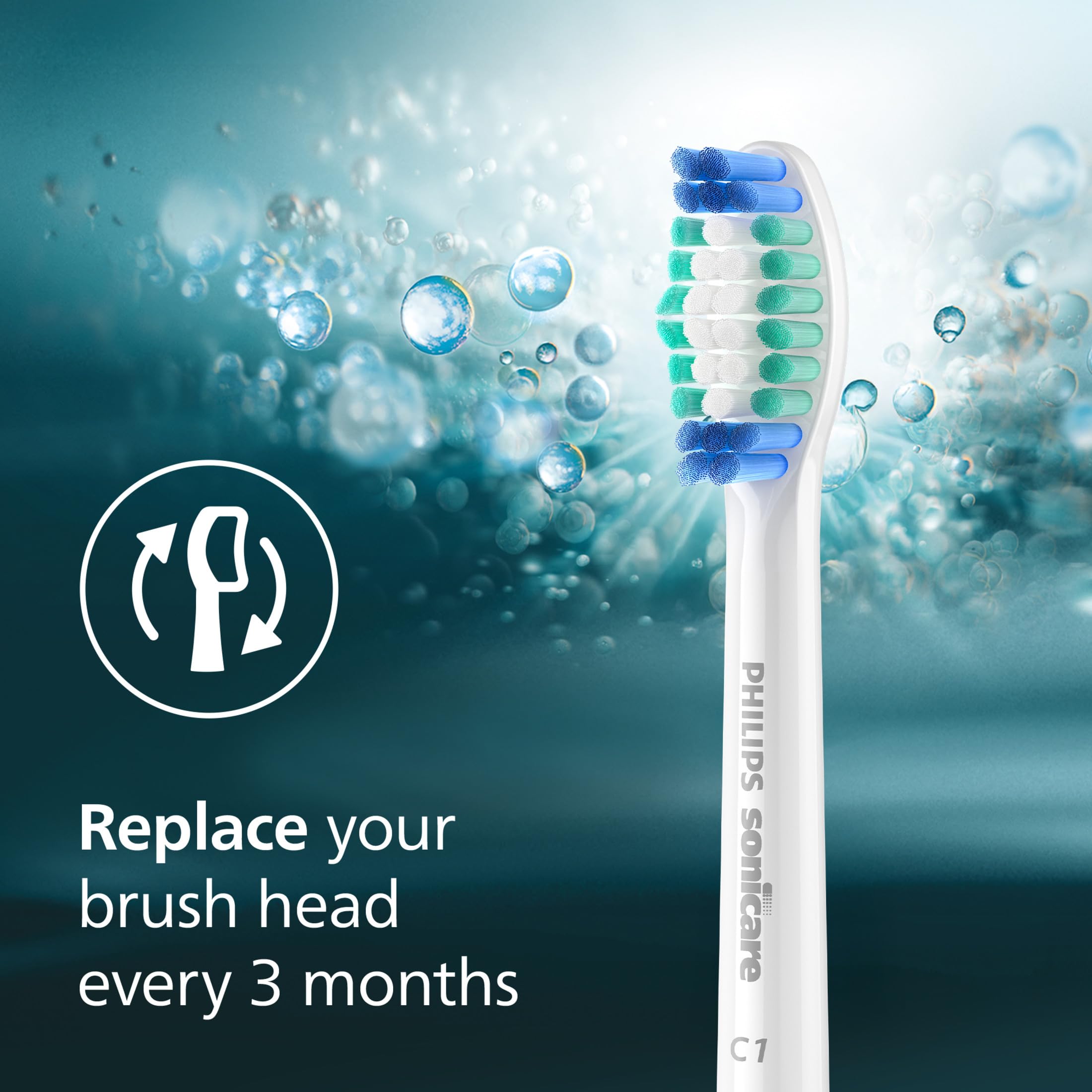 Philips Sonicare faded blue bristles indicating replacement timing