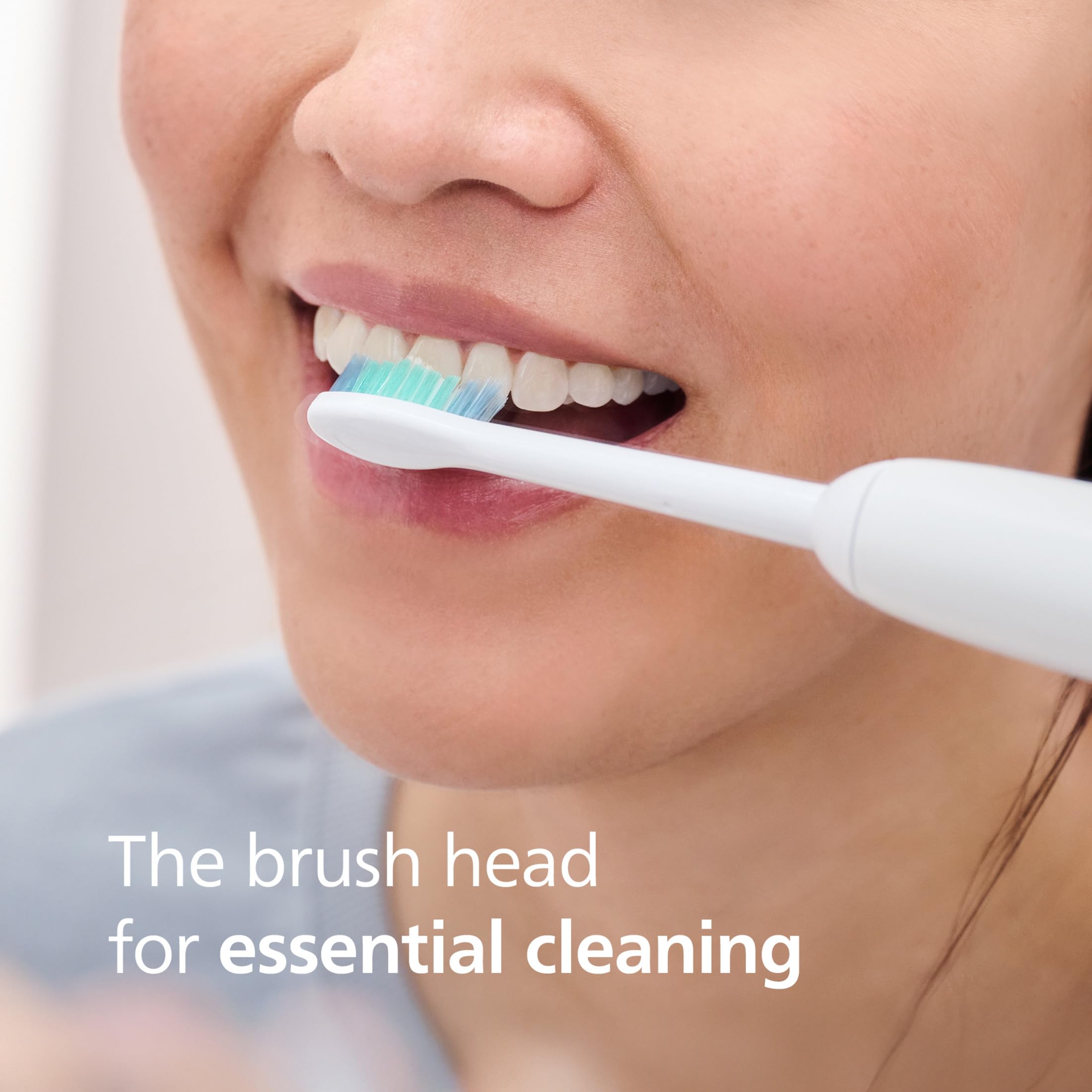 Philips Sonicare close-up of bristles highlighting effective cleaning