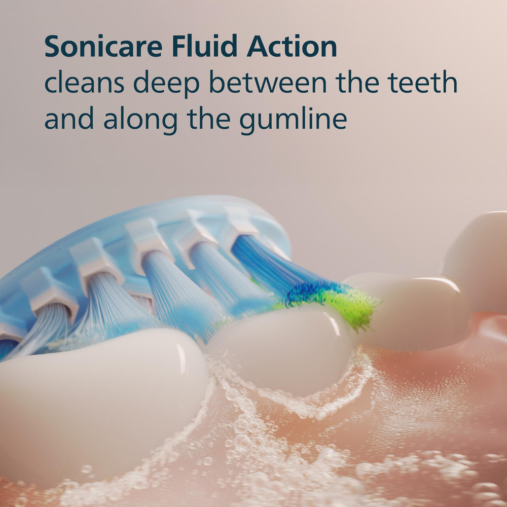Philips Sonicare cerdas azules que cambian de color, indicador visual de reemplazo y salud bucal