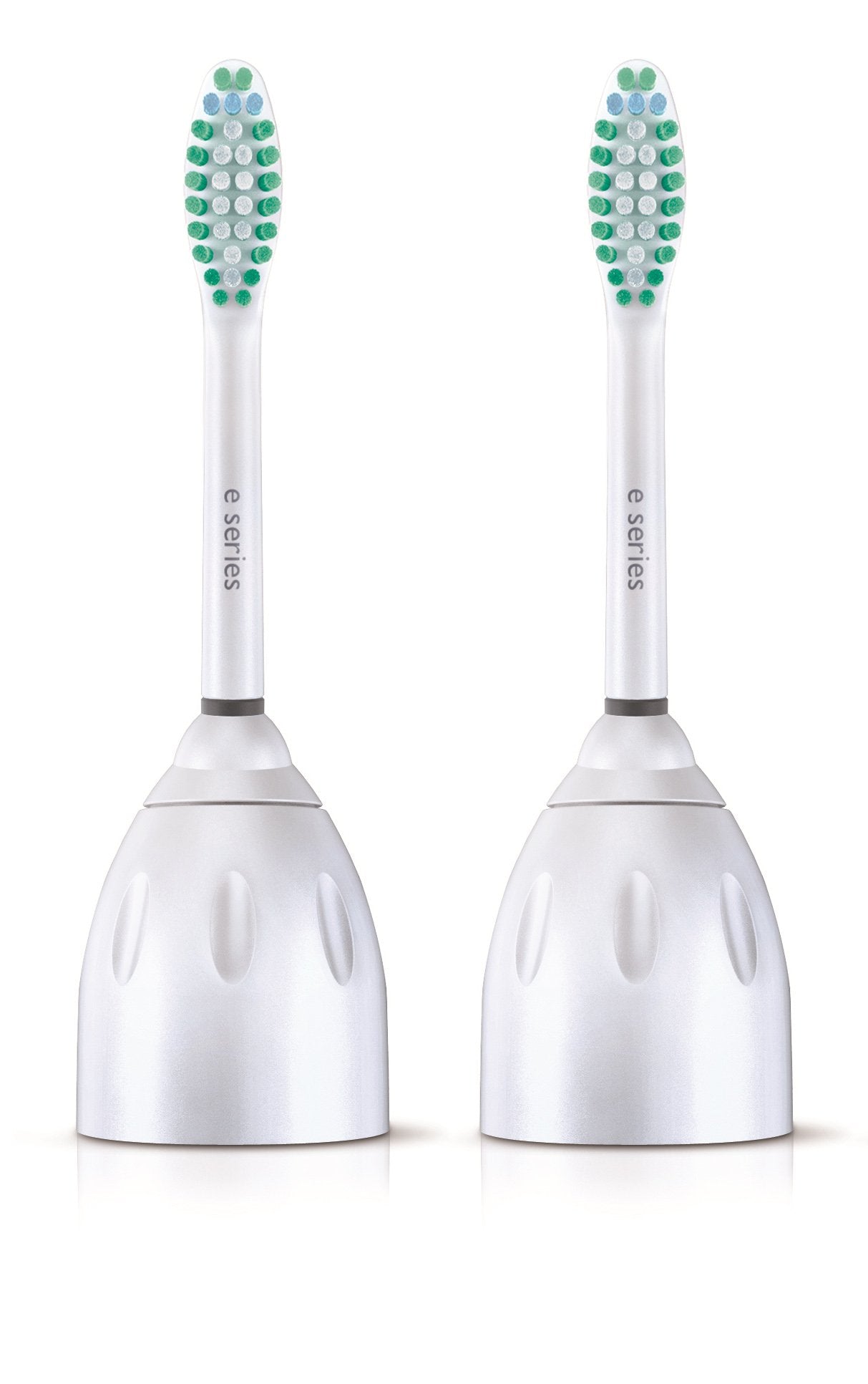 Philips Sonicare vista frontal del cabezal mostrando diseño y compatibilidad, limpieza eficaz