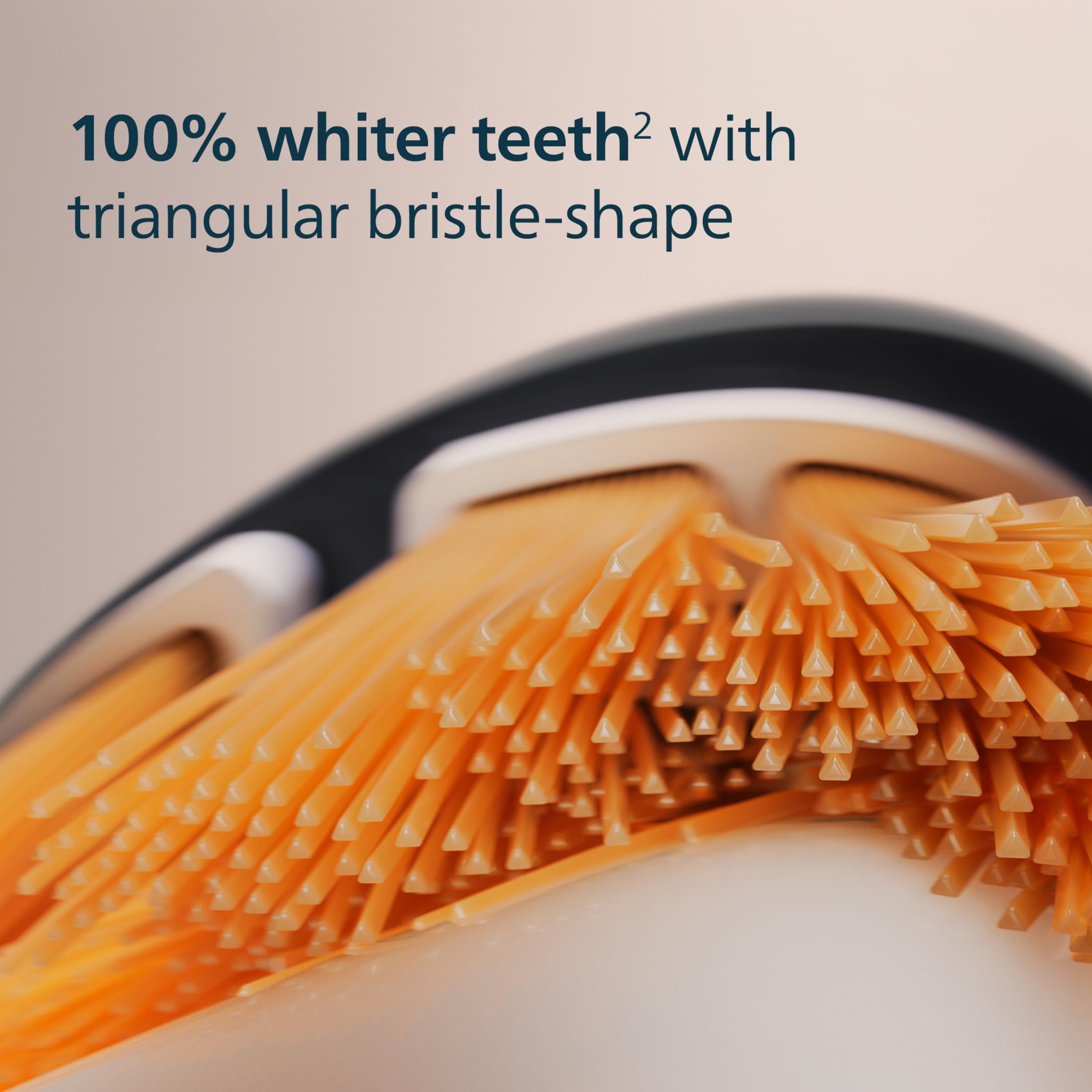 Philips Sonicare brush head clicked onto handle demonstrating easy replacement