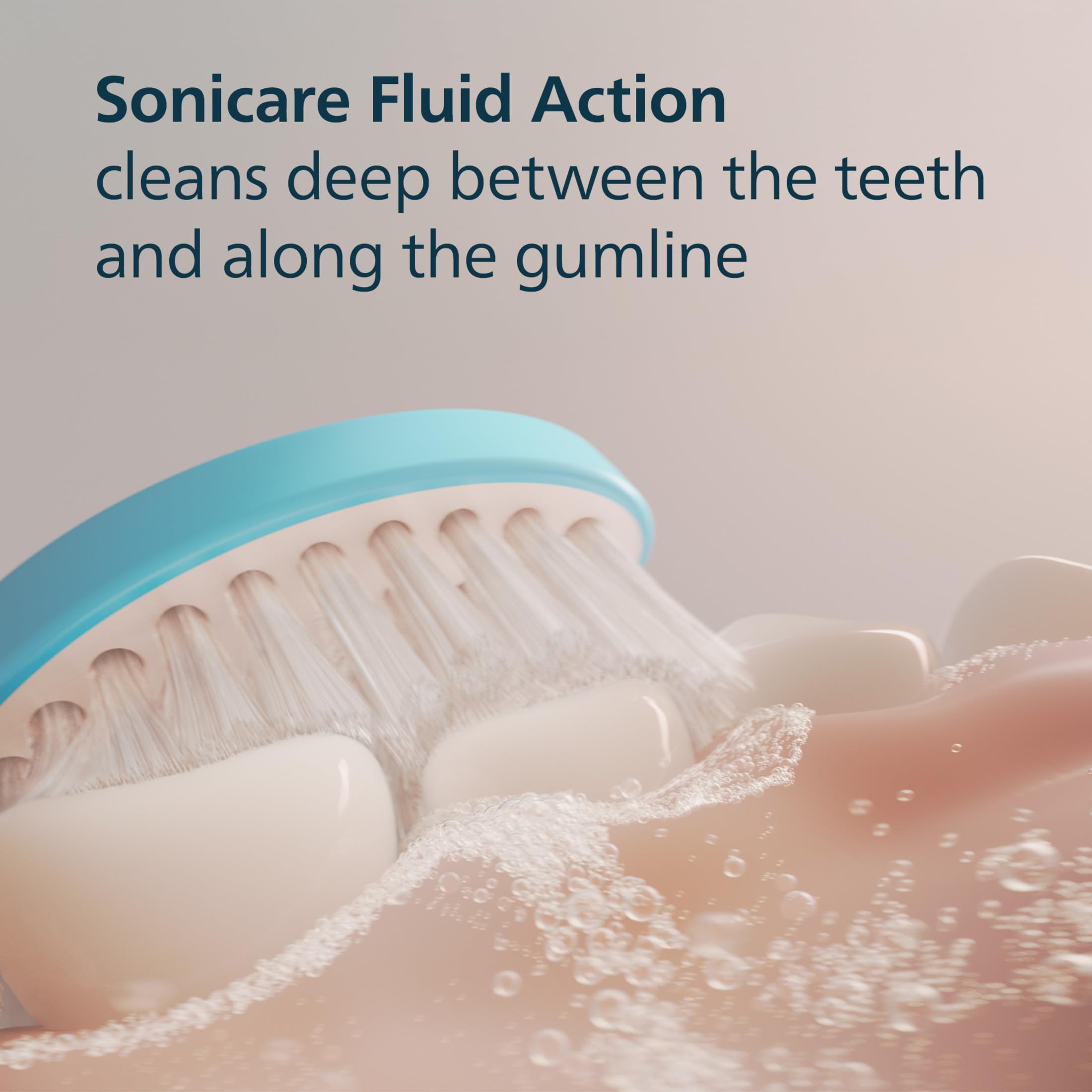 Philips Sonicare cabezal colocado en el mango con mecanismo click-on seguro