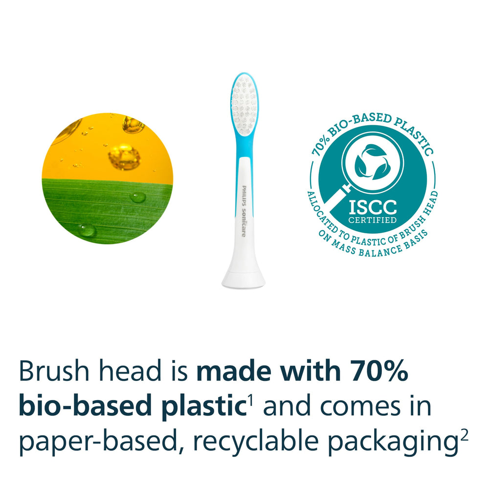 Philips Sonicare niño cepillándose mostrando eficacia y hábito saludable