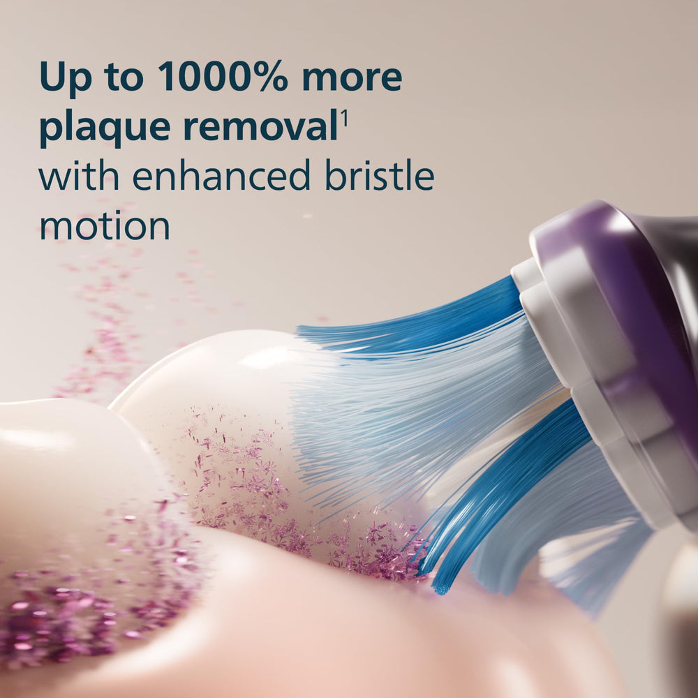 Philips Sonicare primer plano del anillo de goma blando que mejora la cobertura