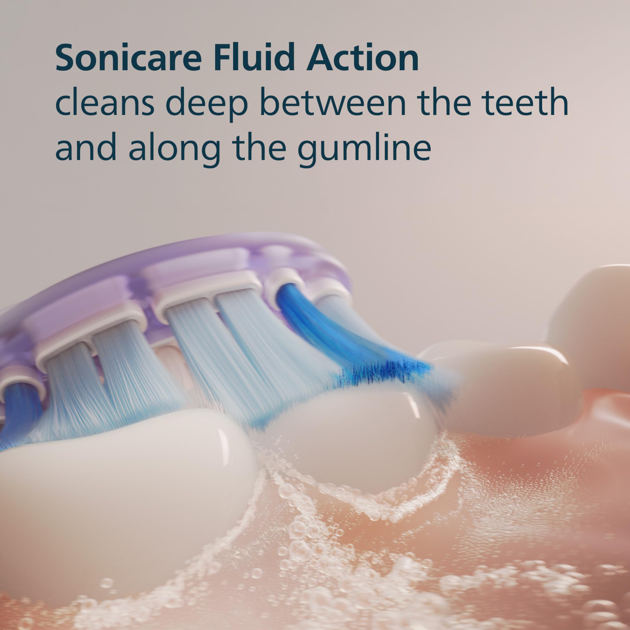 Philips Sonicare cerdas descoloridas que indican momento de reemplazo visible