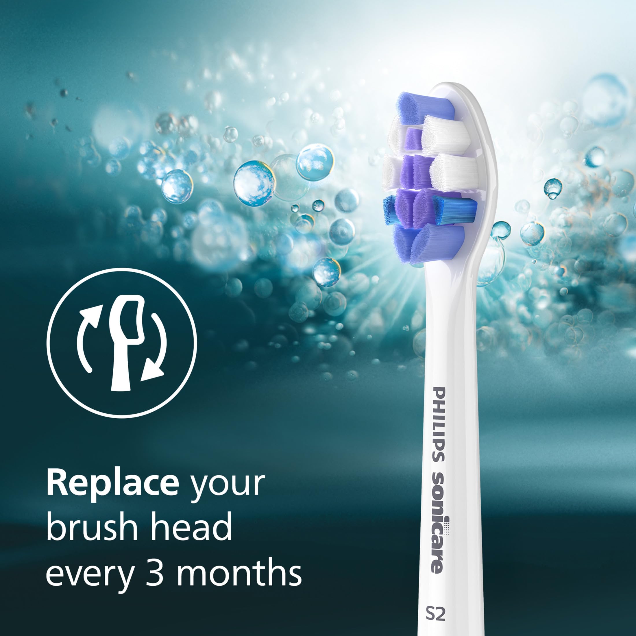 Philips Sonicare caja con las tres unidades para 9 meses de recambio