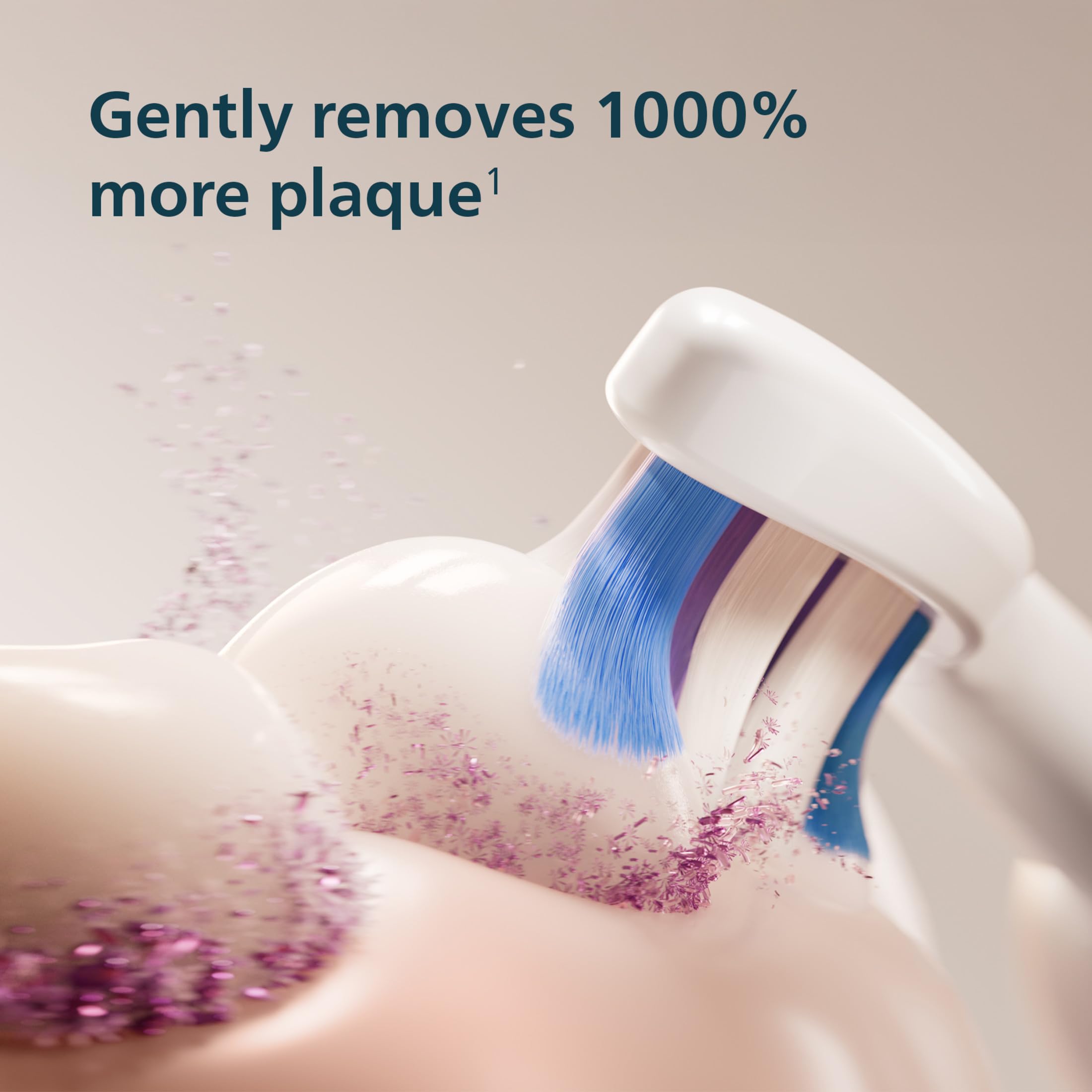 Philips Sonicare detalle de cerdas ultrafinas que protege encías sensibles