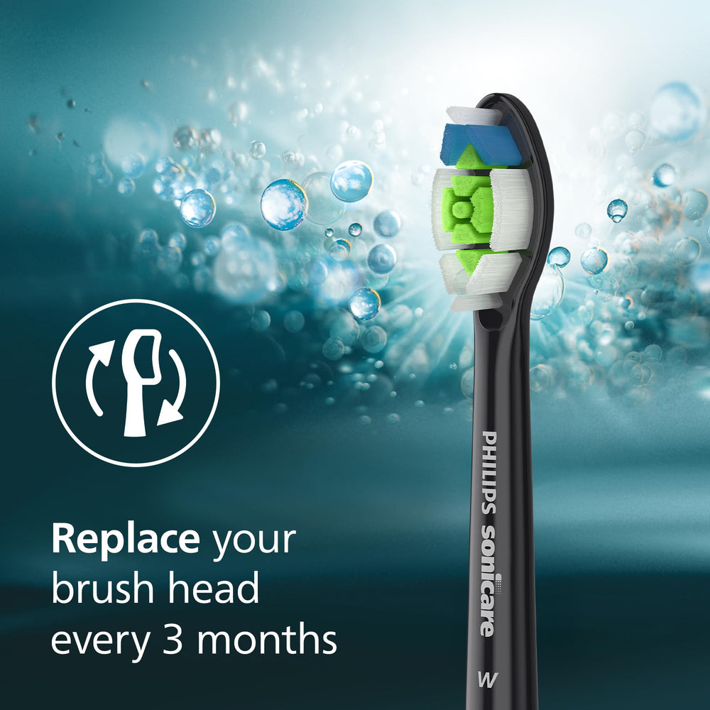 Philips Sonicare two black W DiamondClean brush heads included in pack